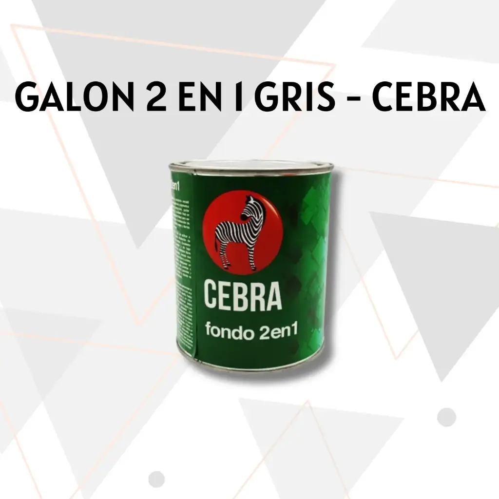 FONDO ANTI CORROSIVO 1 GALON GRIS (2 EN 1) CEBRA