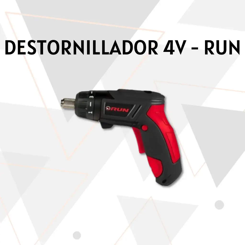 JUEGO DE DESTORNILLADOR INALAMBRICO 4V RUN