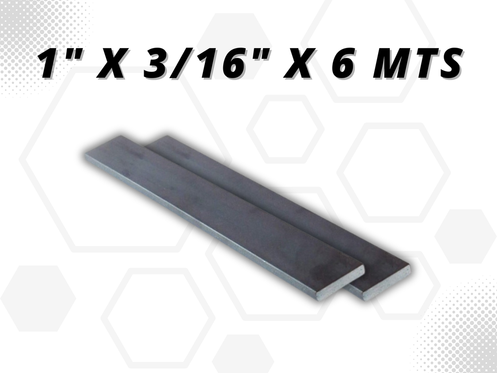 PLETINA HN SIDERURGICA 1" X 3/16" X 6 MTS