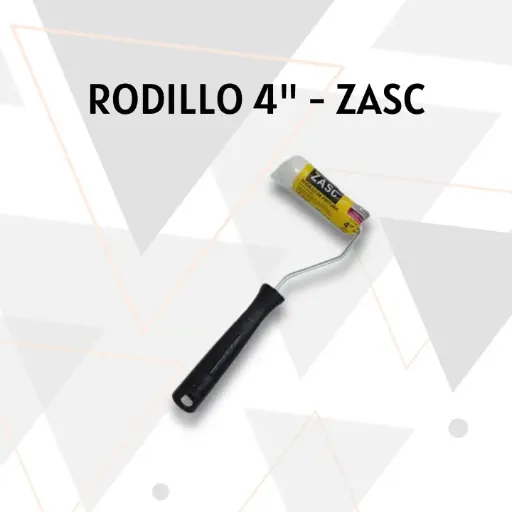 [RMP001] RODILLO 4" CON CAMISA M/ PLASTICO BLANCA ZASC