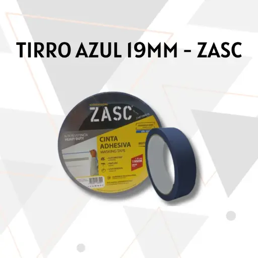 [TPAZ01] TIRRO AZUL PARA PINTOR 19mm X 20mts. ZASC