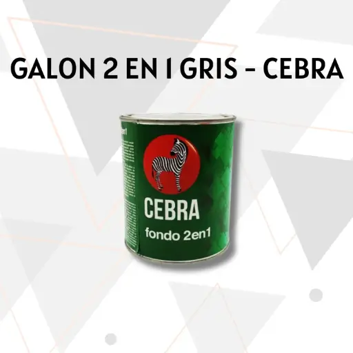 [FAN003] FONDO ANTI CORROSIVO 1 GALON GRIS (2 EN 1) CEBRA