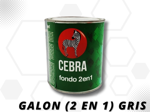 [FAN003] FONDO ANTI CORROSIVO 1 GALON GRIS (2 EN 1) CEBRA