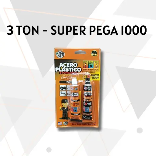 [AP3K01] ACERO PLASTICO (3 TONELADAS) GRIS PEGA1000
